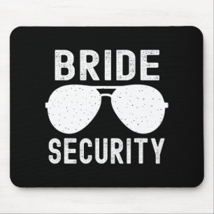 Tapis De Souris Sécurité de la mariée Mariage drôle Enterrement de