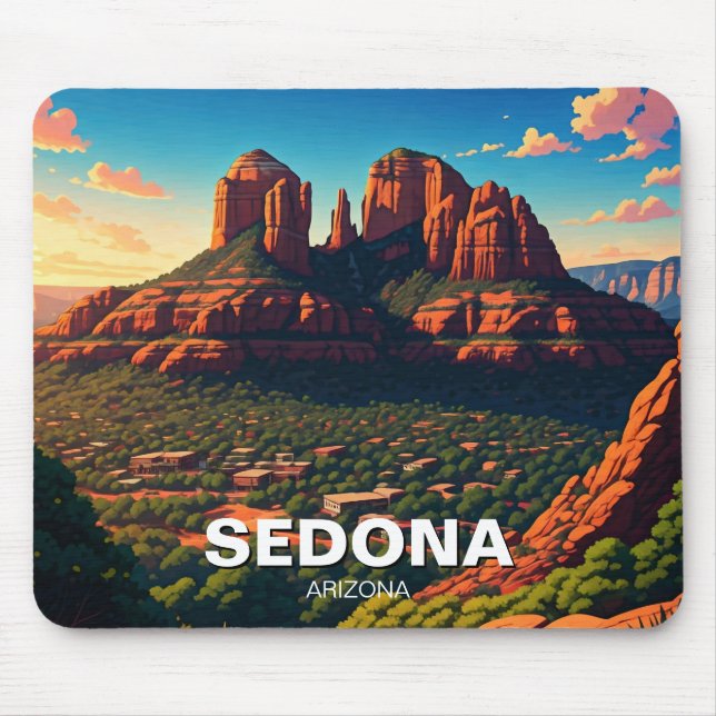 Tapis De Souris Sedona Arizona Voyage Vertical (Devant)