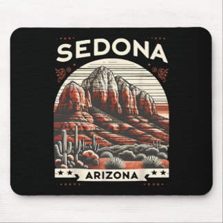 Tapis De Souris Sedona Az Hiking Outdoors Mountain Sedona Usa Retr