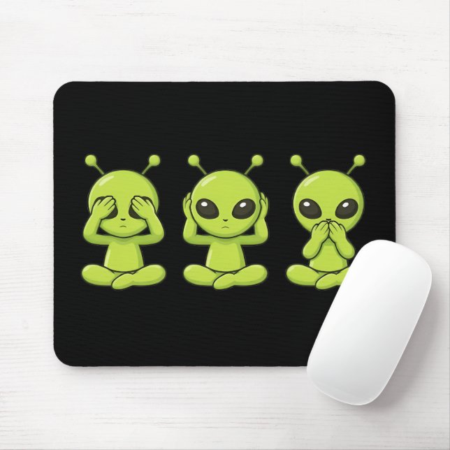Tapis De Souris See, Hear, Speak No Evil (Avec souris)