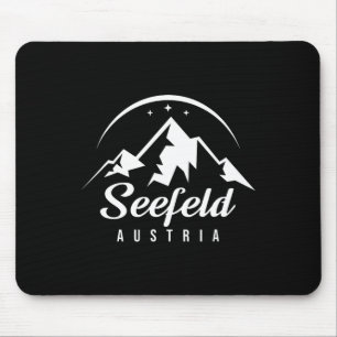 Tapis De Souris Seefeld Autriche Station de ski Ski Snowboard Sou