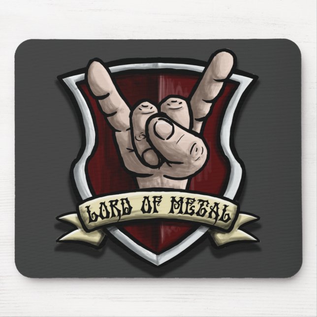 Tapis De Souris Seigneur de métal Mousepad (Devant)