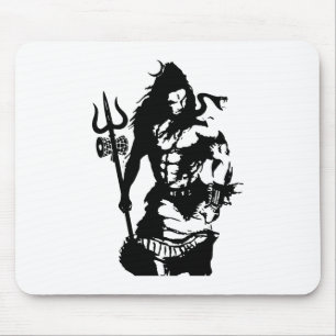 Tapis De Souris Seigneur Shiva Art Angry Trishul