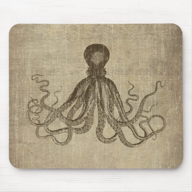 Tapis De Souris Seigneur vintage Bodner Octopus Triptych (Devant)
