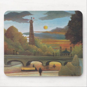 Tapis De Souris Seine & Tour Eiffel au coucher du soleil (Paris, F