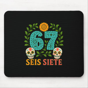 Tapis De Souris Seis Siete Mexicain Los Muertos Calaveras Sucre Sk