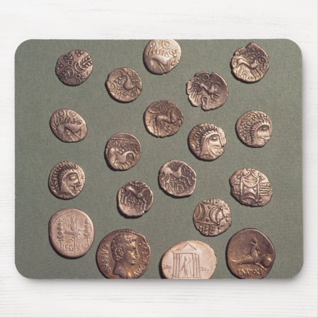 Tapis De Souris Sélection celtique et pièces de monnaie romaines (Devant)