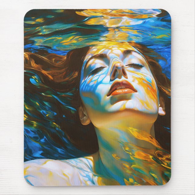 Tapis De Souris "Selene" - Femmes dans l'eau (Devant)