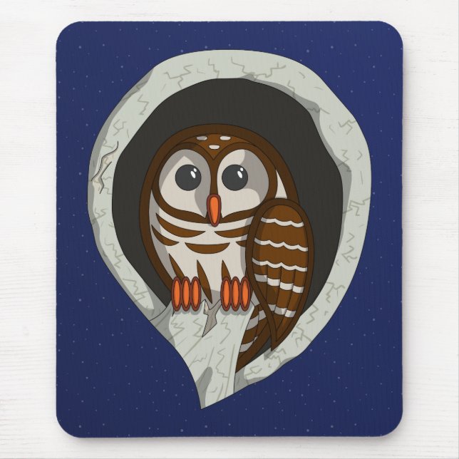 Tapis De Souris Selene la Souris de hibou (Devant)