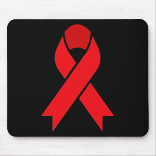 Tapis De Souris Semaine du ruban rouge contre le cancer du sang Se