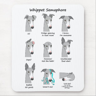 Tapis De Souris Sémaphore de whippet