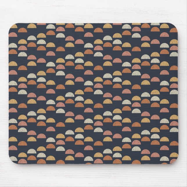 Tapis De Souris Semi motif géométrique de cercle (Devant)