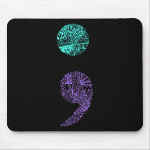 Tapis De Souris Semicolon Cadeau Prévention Suicide Sensibilisatio
