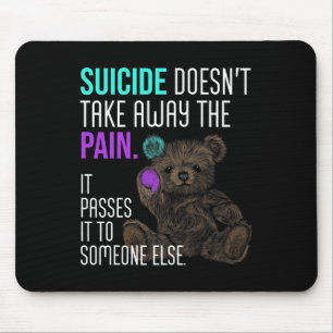 Tapis De Souris Semicolon de sensibilisation au suicide Santé ment