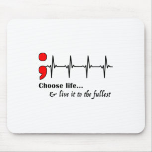 Tapis De Souris Semicolon Ekg Prévention du suicide