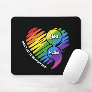 Tapis De Souris Semikolon Prévention du suicide LGBTQ Santé mental