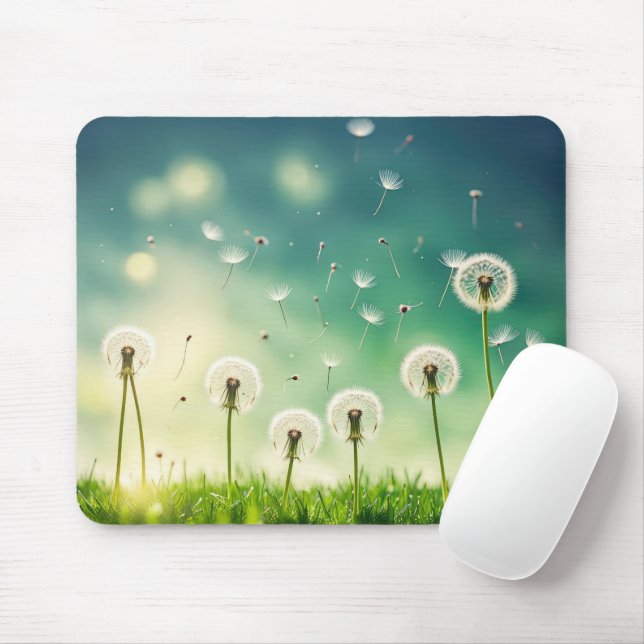 Tapis De Souris Semis flottants Dandelion (Avec souris)