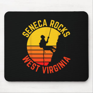 Tapis De Souris Seneca Rocks Virginie occidentale Escalade Rétro C