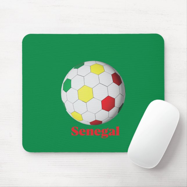 Tapis De Souris Senegal Soccer (Avec souris)