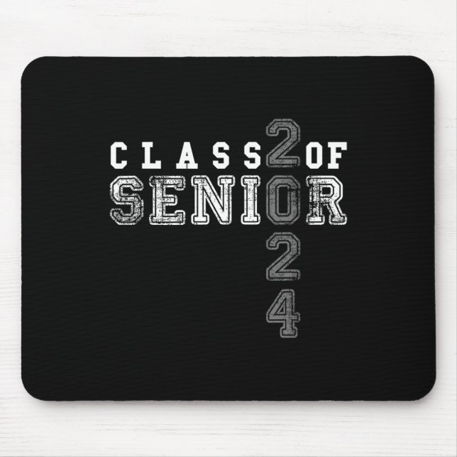 Tapis De Souris Senior 2024 Class Of 2024 Graduation (Devant)
