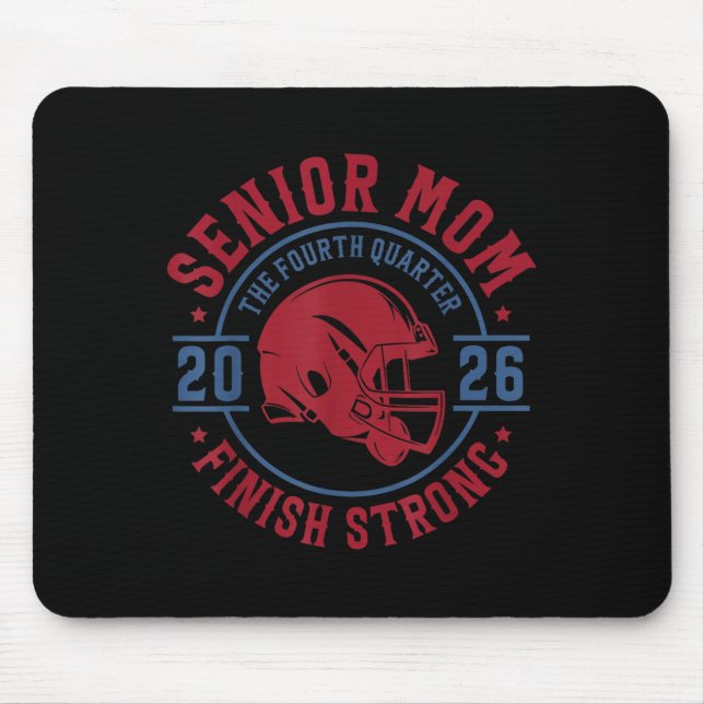 Tapis De Souris Senior Football Mom 2026 The Final Quarter  (Devant)