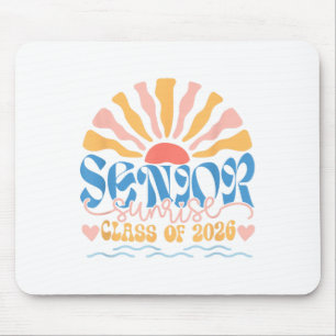 Tapis De Souris Senior Sunrise 2026 Boho Colorful High School Jeni