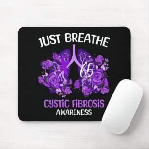 Tapis De Souris Sensibilisation à la fibrose kystique Just Breathe