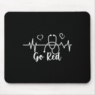 Tapis De Souris Sensibilisation à la maladie cardiaque Nous porton