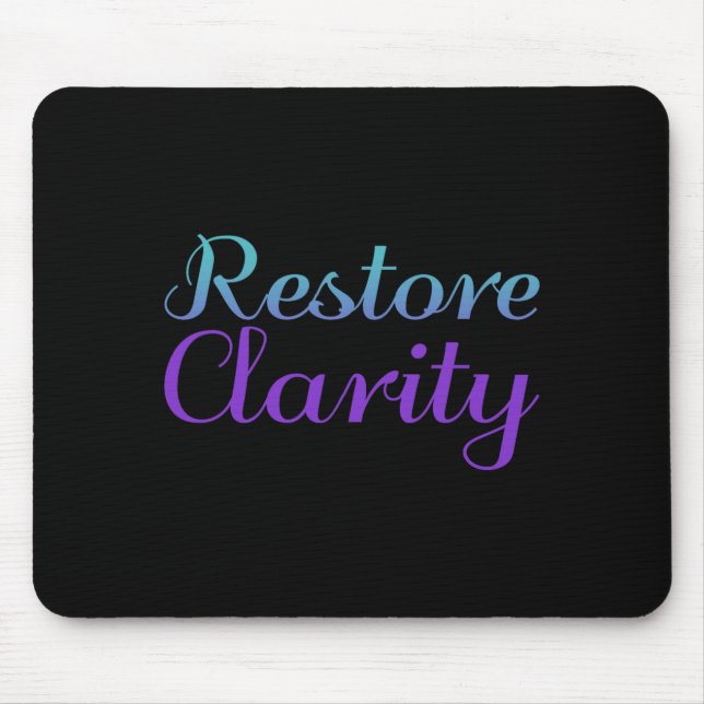 Tapis De Souris Sensibilisation à la prévention du suicide Restore (Devant)