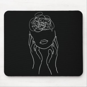 Tapis De Souris Sensibilisation à la santé mentale par le point-vi
