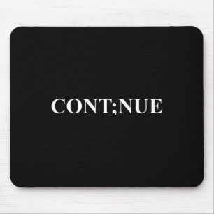 Tapis De Souris Sensibilisation à la santé mentale point-virgule C