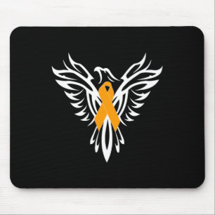 Tapis De Souris Sensibilisation à la sclérose Orange Ruban Phoenix