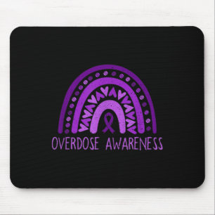 Tapis De Souris Sensibilisation À La Surdose Ruban Violet Arc-En-C