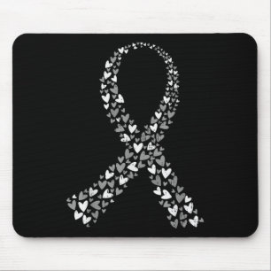 Tapis De Souris Sensibilisation à la tumeur cérébrale Cancer du ce