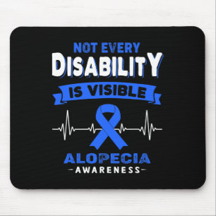 Tapis De Souris Sensibilisation à l'albopécie - Tous les handicaps
