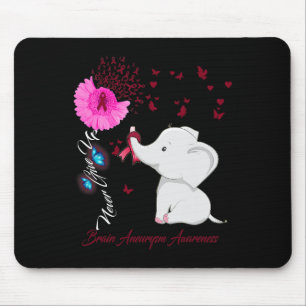 Tapis De Souris Sensibilisation à l'athéisme cérébral - Ruban de l