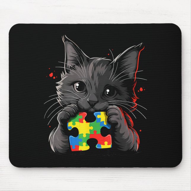 Tapis De Souris Sensibilisation à l'autisme  (Devant)