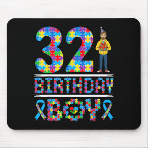 Tapis De Souris Sensibilisation à l'autisme 32e anniversaire garço