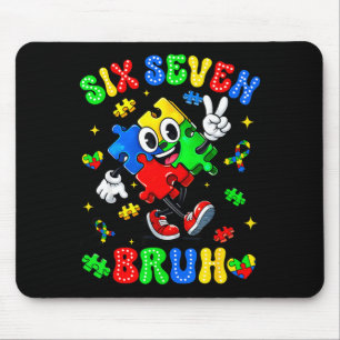 Tapis De Souris Sensibilisation à l'autisme 67 six sept bruh puzzl