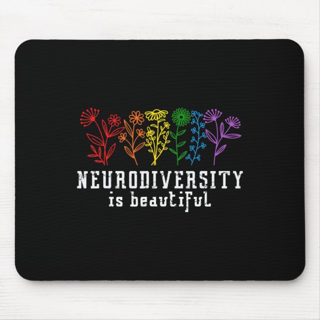 Tapis De Souris Sensibilisation à l'autisme La neurodiversité est  (Devant)
