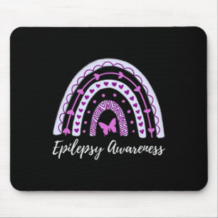 Tapis De Souris Sensibilisation à l'épilepsie Boho Rainbow