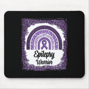 Tapis De Souris Sensibilisation à l'épilepsie Léopard arc-en-ciel