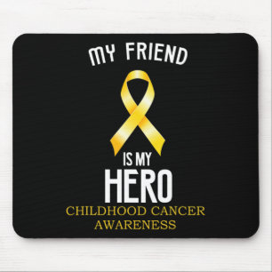 Tapis De Souris Sensibilisation au cancer de l'enfance Mon ami est