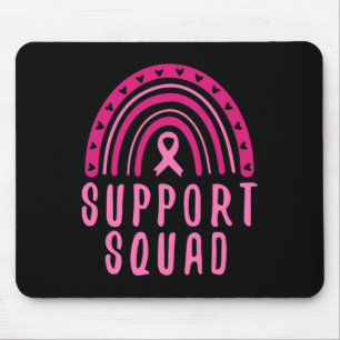 Tapis De Souris Sensibilisation au cancer du sein Arc-en-ciel En O