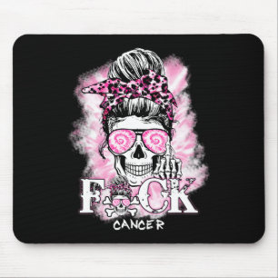 Tapis De Souris Sensibilisation au cancer du sein Crâne F Ck Cance