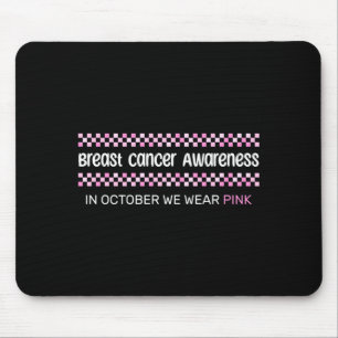 Tapis De Souris Sensibilisation au cancer du sein en octobre Porte