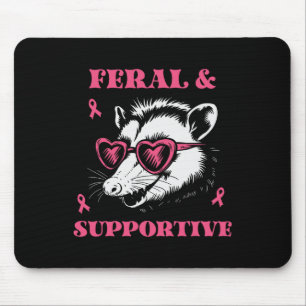 Tapis De Souris Sensibilisation Au Cancer Du Sein Feral Et Soutien