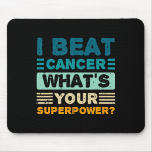 Tapis De Souris Sensibilisation au cancer du sein Je bat le cancer