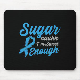 Tapis De Souris Sensibilisation au diabète Type 1 2 - Diabétique T