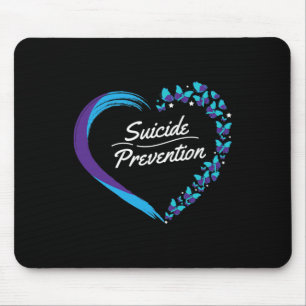 Tapis De Souris Sensibilisation au suicide cardiaque papillon Sant